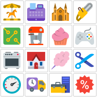 free flat color icons by icons8